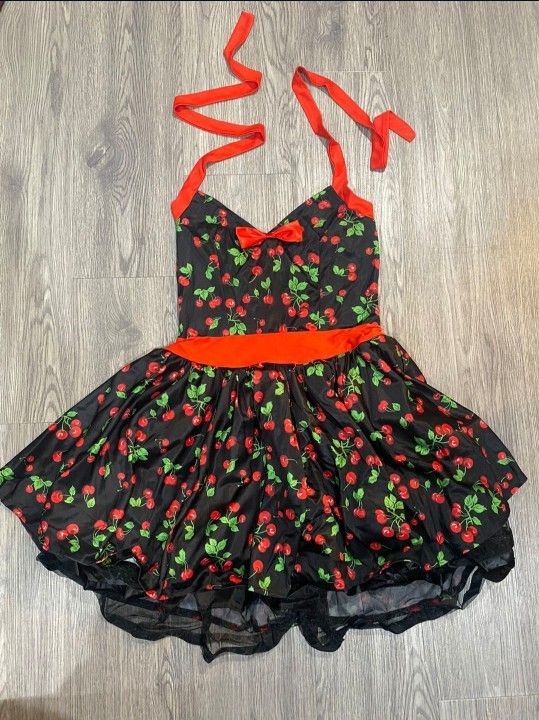 Adult Women's Cherry Retro Girl Costume