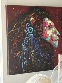 Big Lion Picture 36 In By 27in Retro 