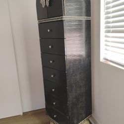 7 Drawer Lingerie Swivel Chest With Full Length Mirror