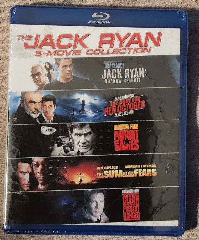 Jack Ryan 5 Movie Collection BLU-RAY  NEW. $6