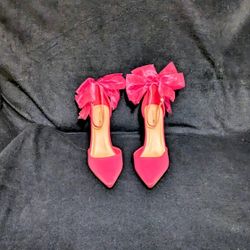 Shoes  Fashion Nova  Pink Heels With Bow 