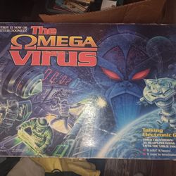 Vintage OMEGA VIRUS Electronic Board Game--100% Complete 