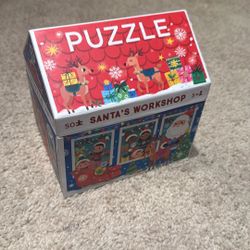 Santa’s Workshop Christmas Puzzle, Kids Toys,education