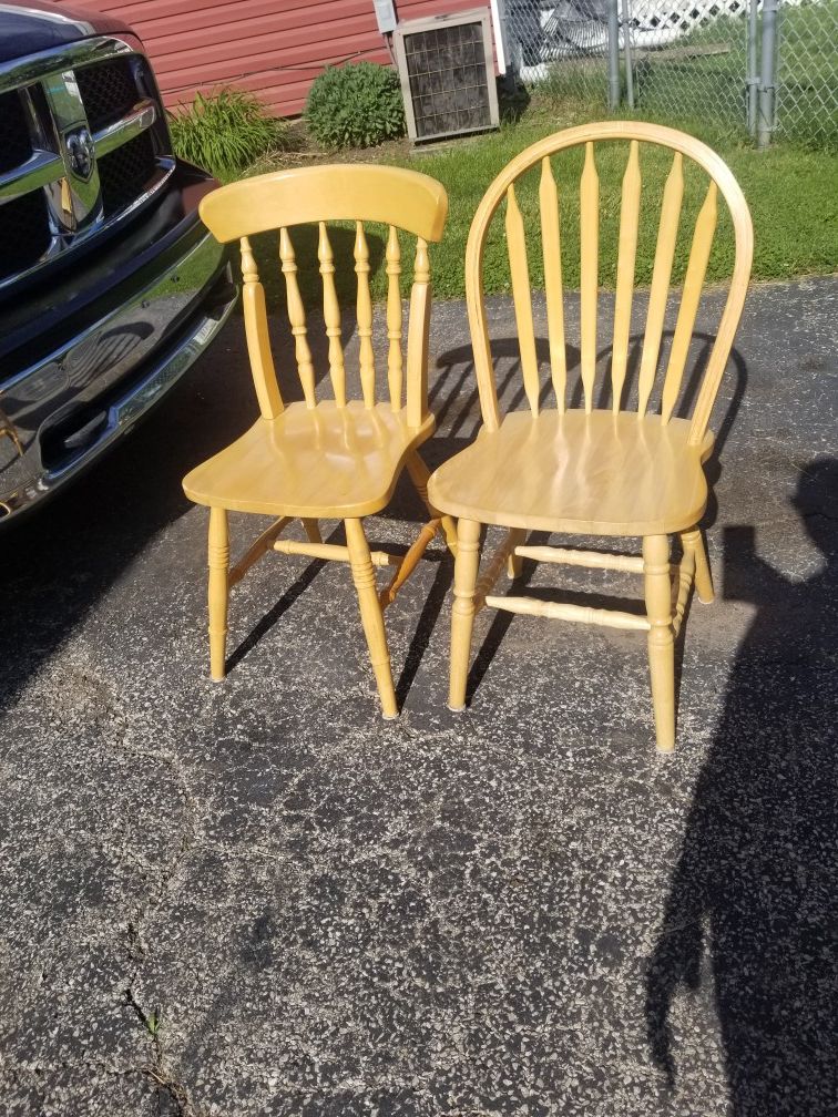 Wooden chairs