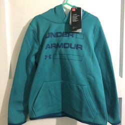 Under Armour Children’s Size XS fits Like A SMALL Boys Blue Teal Hoodie
