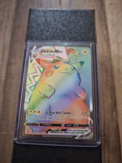 Pokémon Pikachu VMAX Rainbow Rare 188/185 - Vivid Voltage (Near Mint)Description