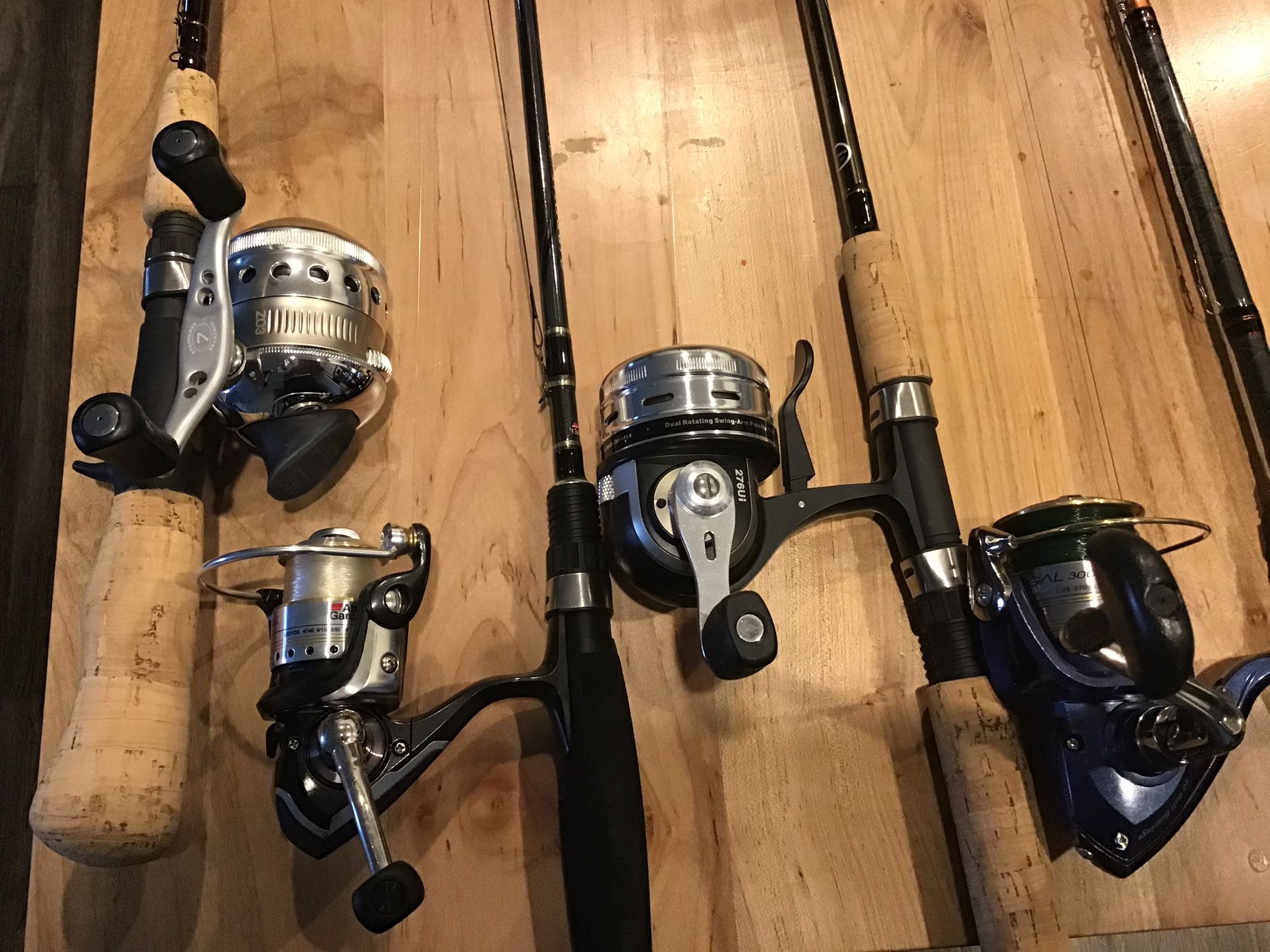 Fishing rod, Reels  4   Will Sell Separate 