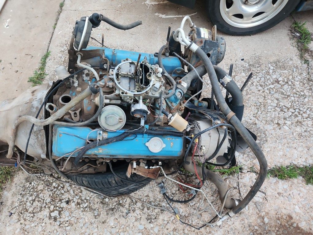 Small Block Chevy Motor And Transmission