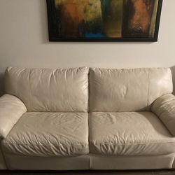 IKEA Leather Sofa