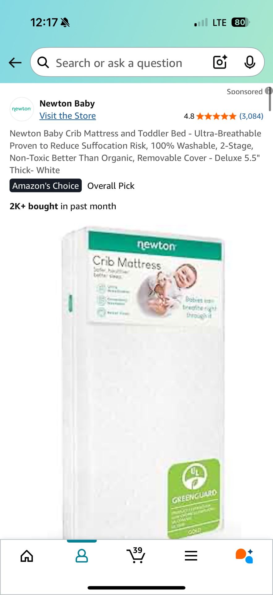 Newton Baby Crib Mattress