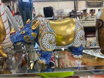 Manifattura Porcellane Artistiche Rhinoceros Limited Edition By Sergio Dauiti