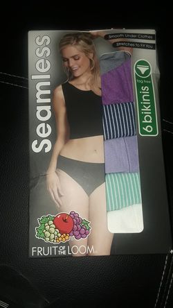 6 Fruit of the loom seamless bikinis S/5