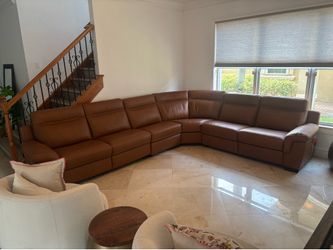 Macy’s Leather Sectional Julius ll