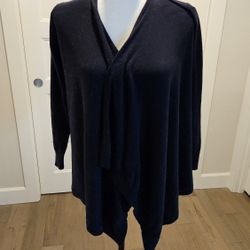 Black Shal Neck Cardigan- Size Small 