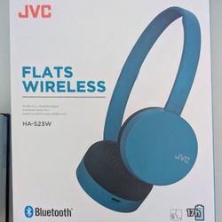 JVC Flats Wireless Headphones, 17 hr Playtime, New In Box