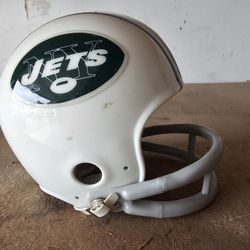 NEW YORK JETS WHITE MINI NFL FOOTBALL HELMET by RIDDELL without box

