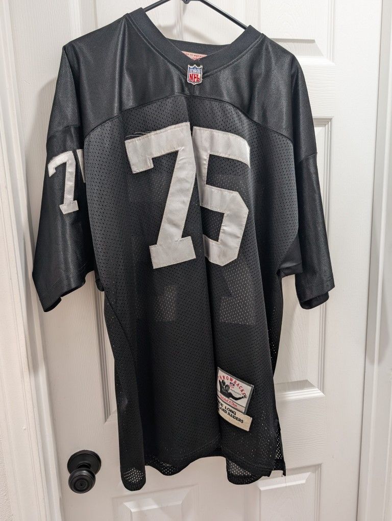 Vintage Mitchell Ness LA Raiders 1987 HOWIE LONG 75 Throwback Jersey Sz 55.