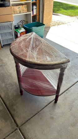 Beautiful Red half circle Table