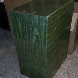 X3 VINTAGE METAL MILITARY STACKABLE INDUSTRIAL STORAGE CABINET ORGANIZER DRAWER BIN BOX CONTAINERS