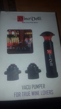 Wine bottle vacu pumper new