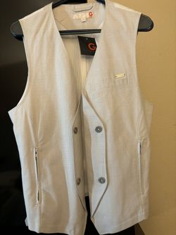 Guess White Combo Vest 