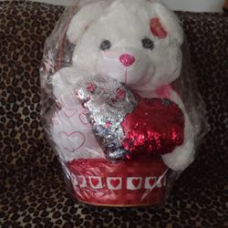 Oso  de peluche  blanco