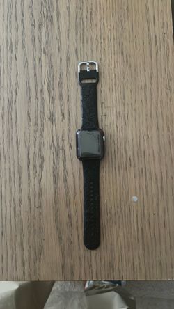 Apple Watch with Black Embossed Band