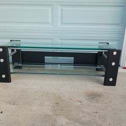 Antique Glass Coffee / Entertainment Table