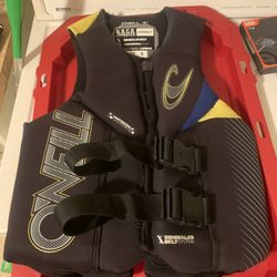 Adult Small 34-37” O’Neil Life jacket Life vest $100+ Retail Also 2  Like New Jobe 37-40” Adult Medium 