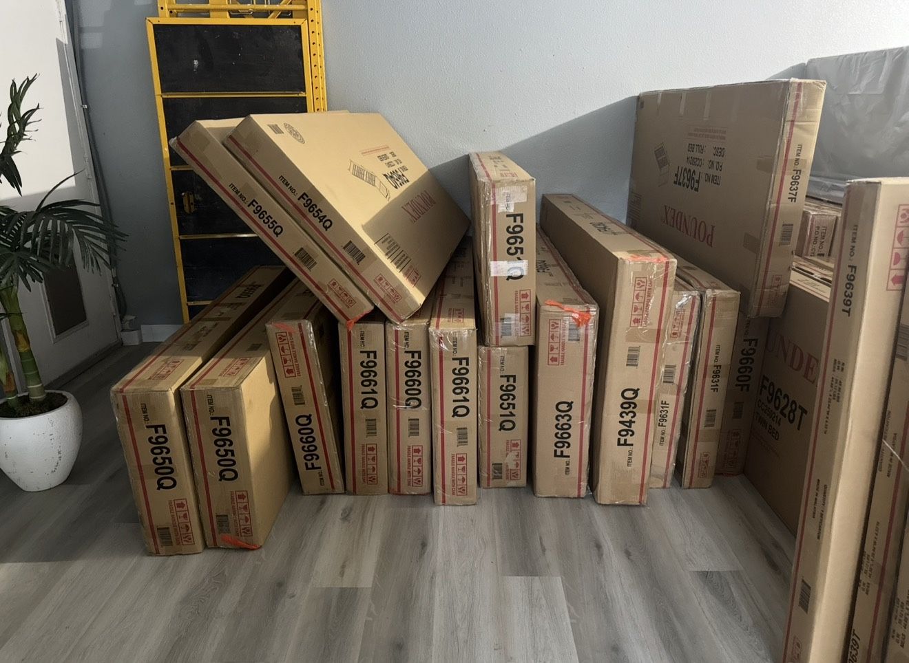 Queen Size Bed Frame With Pillow Top Mattress Included