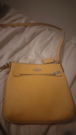 Coach yellow crossbody
