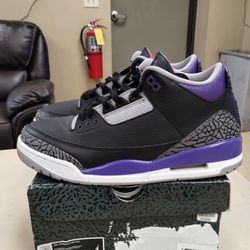 $200  Local pickup size 10 only.  Air Jordan 3 Court Purple Size 10  OG Box Ebay Authenticated.. No Trades  Real Offers Only 