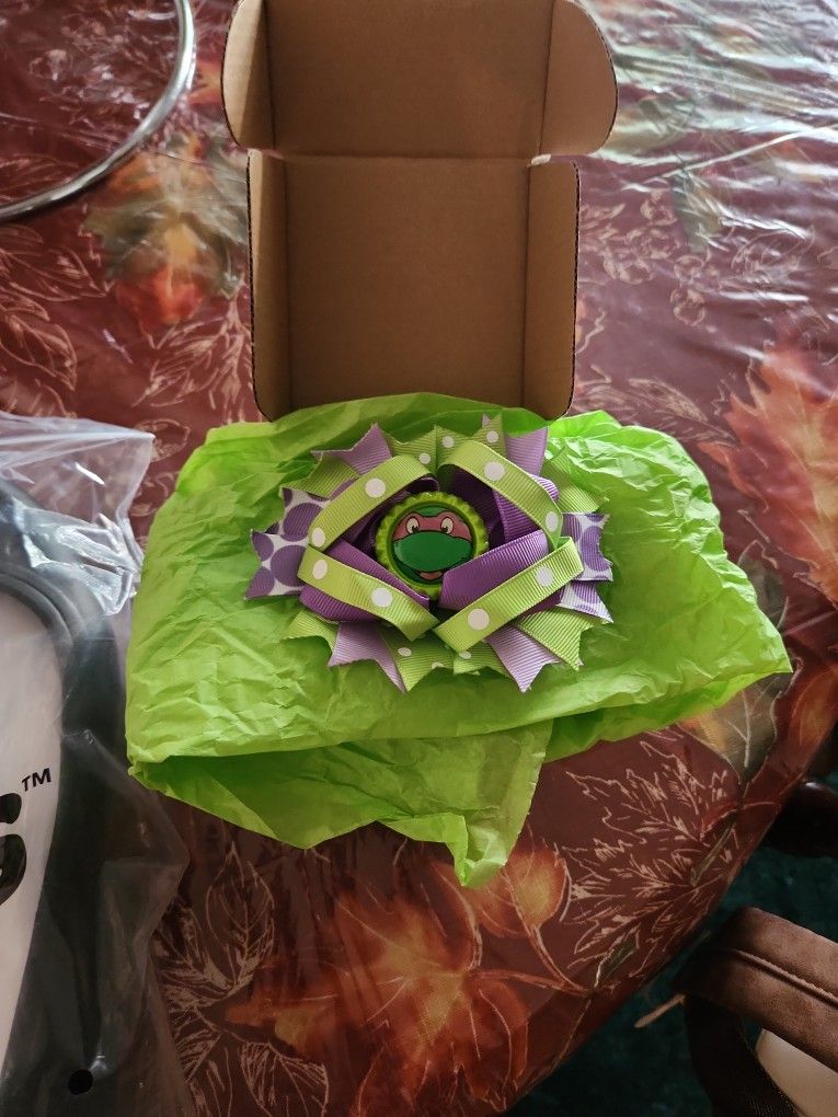 Ninja Turtle Hair Bow