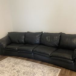 Leather Couch ,sofa . Made In Italy 