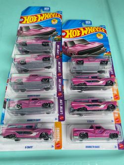 💕Pink Lowrider trucks and nomadsHot wheels 💕