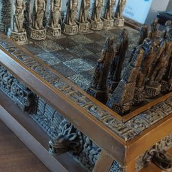 Chess Board Aztecs Vs Conquestadors