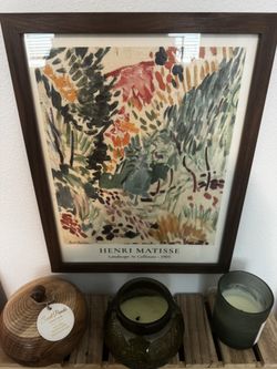 Henri Matisse, Landscape At Collioure-1905, Framed Print