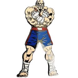 Udon Pin Sagat Street Fighter II Turbo Winning Pose Lucky Draw