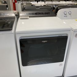 Whirlpool White 7.4 Cu. Ft. Smart Top Load Electric Dryer 