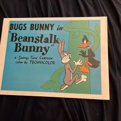 “Beanstalk Bunny” Poster Bugs Bunny Old Film Movie Photo