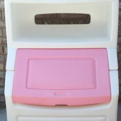 Step 2 Lift & Hide Bookcase Storage Chest Toy Box Book Shelf