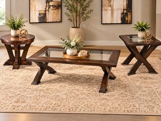 Coffee table & end tables set  $120