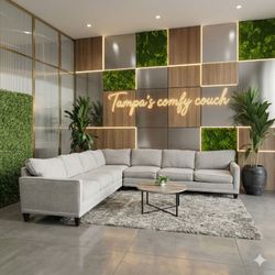 🛋️ Large Reversible Sectional Sofa (Delivery Available!! )