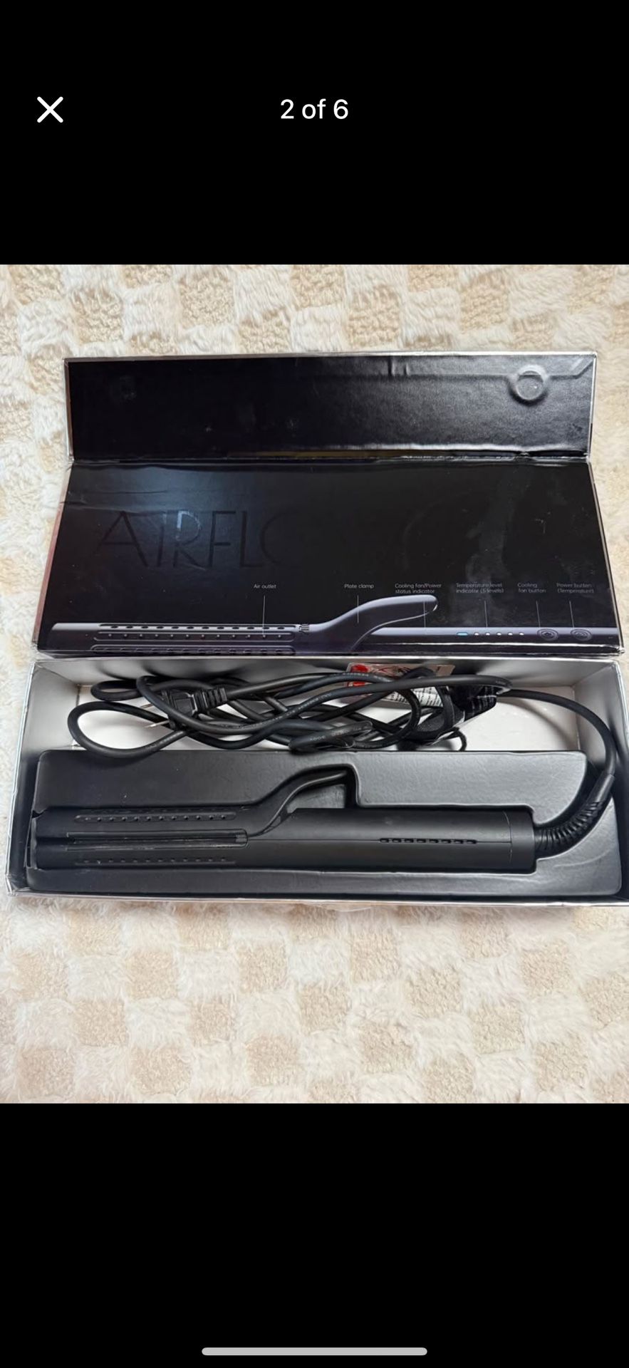 Tymo Airflow 2 in 1 Curling and Straightening Iron Hair Straightener