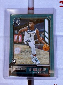 Anthony Edwards Panini Playbook Rookie Card