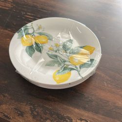 Lemon Salad Plates 4 Count