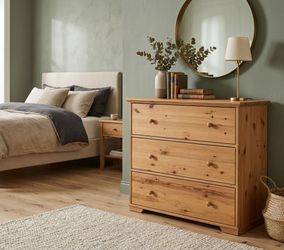 🌟 SOLID WOOD IKEA HURDAL CHEST OF DRAWERS 😍 BEAUTIFUL PINE FINISH! 🌟