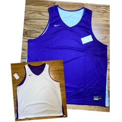 Nike Reversible Basketball jersey Purple & white Men’s sz 3XL NEW! Big & Tall