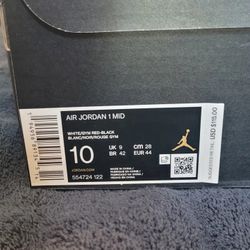 Jordan 1 Mid Gym Red