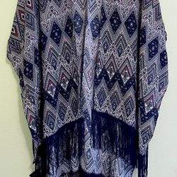 Women’s Multi-Blue Kimona
